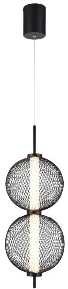 Lampada a sospensione LED su cavo PUMA LED/10W/230V Ø 14 cm nero