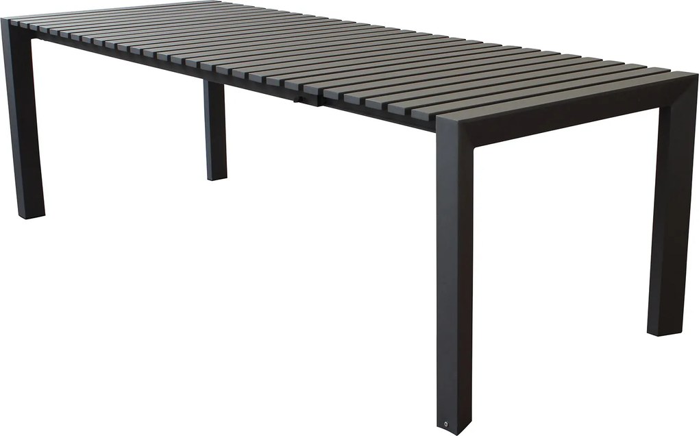 BRUNO - tavolo con struttura in alluminio verniciato bianco o antracite