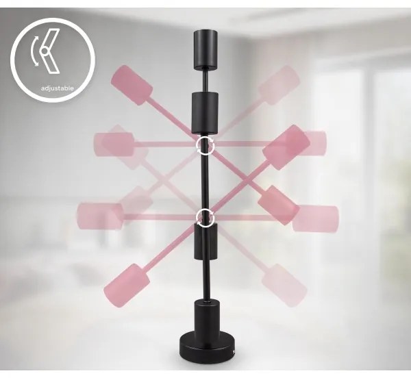 BK Licht 1343 - Lampadario su palo 4xE27/60W/230V