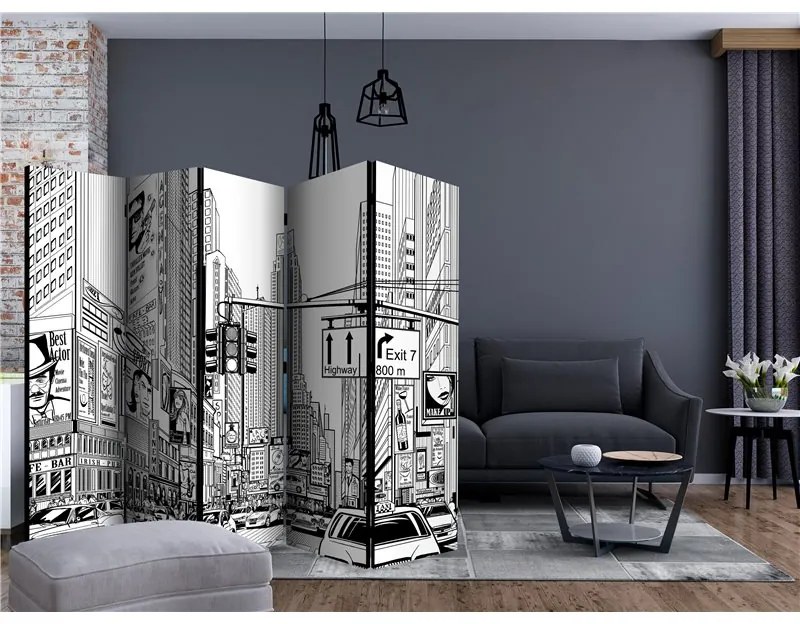 Paravento Street in New York city II [Room Dividers]