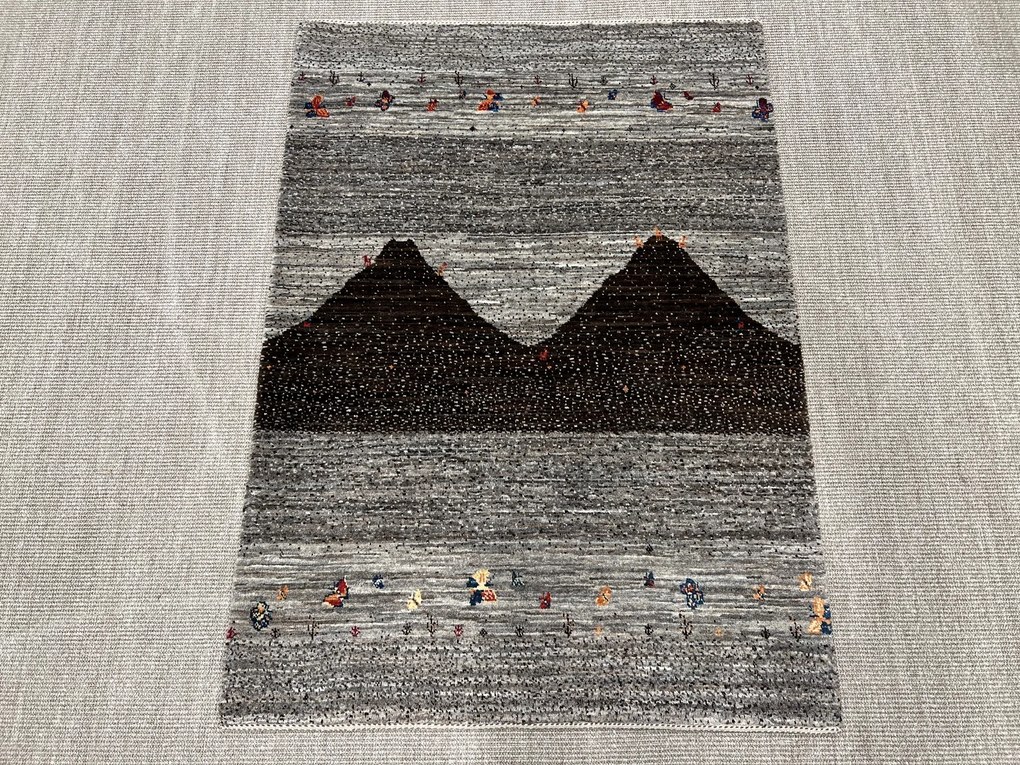 Loribaft Tappeto persiano 110 x 150 Grigio (Iran) Annodato A Mano