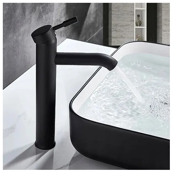 REA-B8665 - Miscelatore per lavabo GRAF 30,5 cm nero