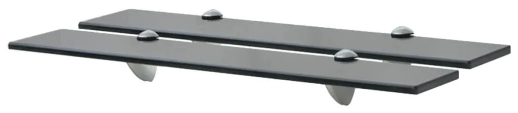 Mensole Galleggianti 2 Pz İn Vetro 60x20 Cm 8 Mm /