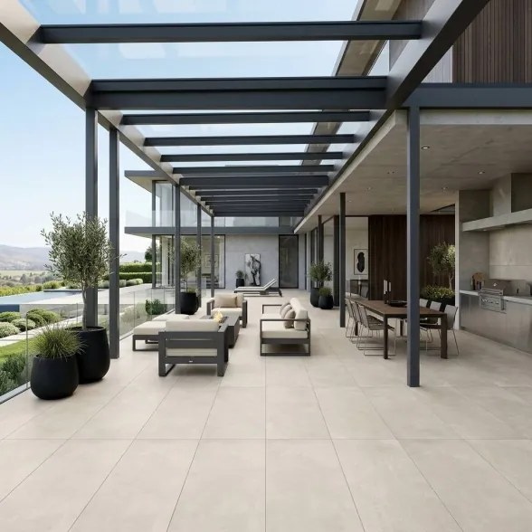 Pavimento 60x120 Cm In Gres Porcellanato Finitura Matt Cementi Beige