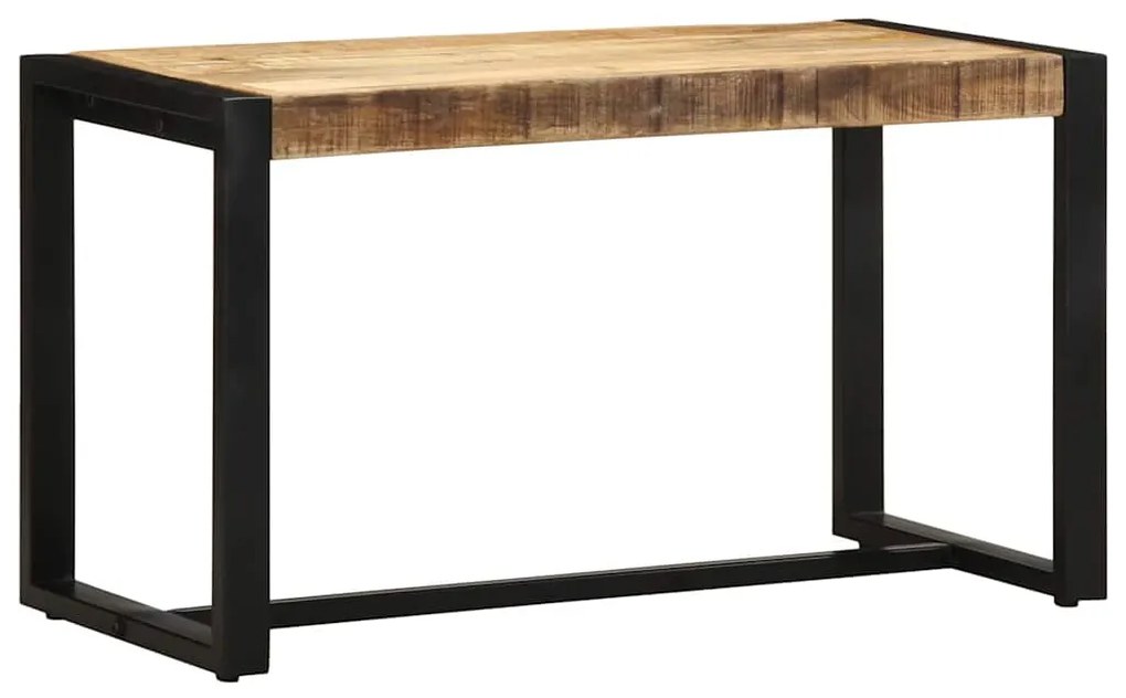 Panca 80x35x45 Cm İn Legno Massello Di Mango Grezzo /