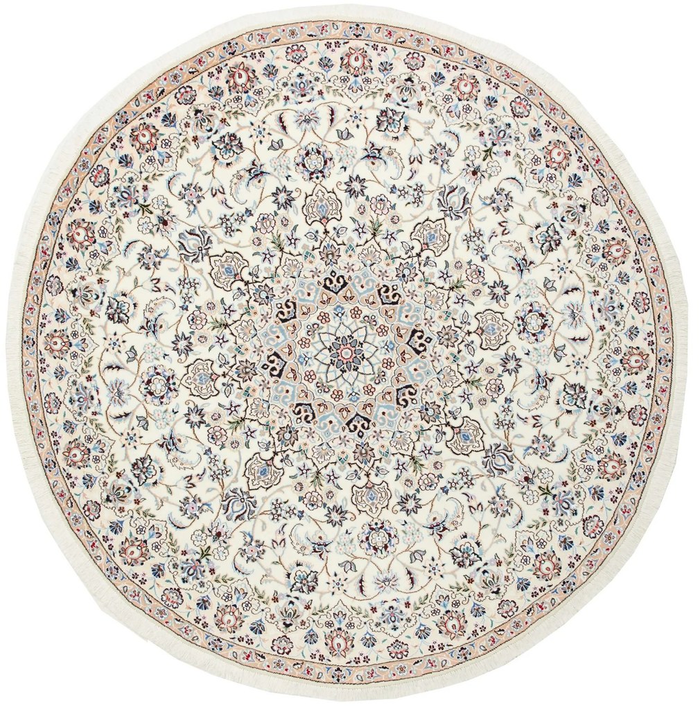 Nain Tappeto 200x200 (Iran) Annodato A Mano