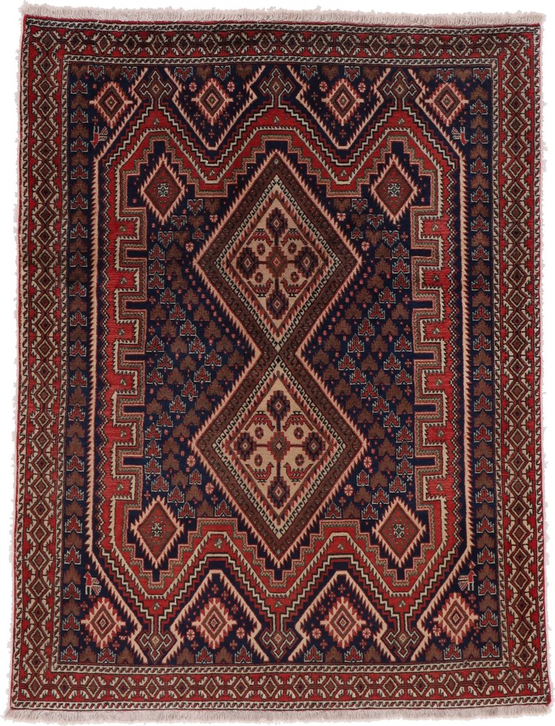 Afshar Tappeto persiano 130x170 (Iran) Annodato A Mano