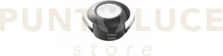 Incasso led asso nero tondo 1,2w 100lm 3000k 3,2x2,2cm