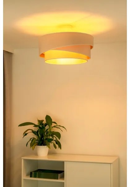 Duolla - Lampadario a plafone KOBO 1xE27/15W/230V diametro 45 cm color crema