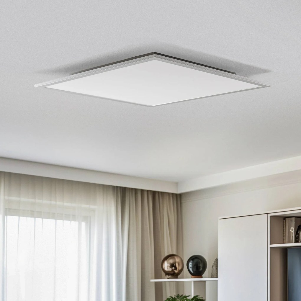 Pannello LED Lindby Livel, 4000K, 62 cm x cm, argento, metallo Livel, Alluminio / Grigio / Zincato, Cucina, Plastica, Moderno, Pannello LED