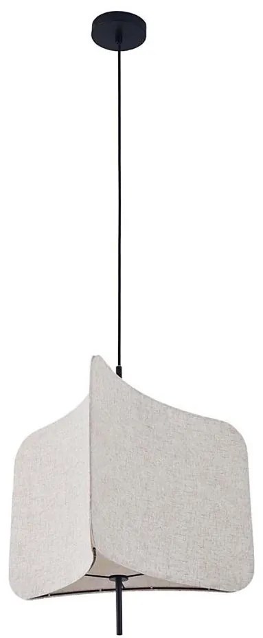 Lampadario a sospensione con filo HAVANA 1xE27/20W/230V diametro 50 cm beige