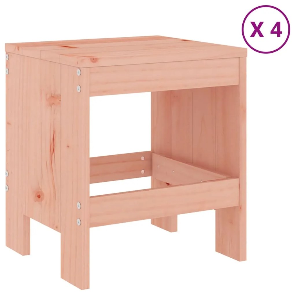 Set da pranzo per giardino 5 pz in legno massello di douglas