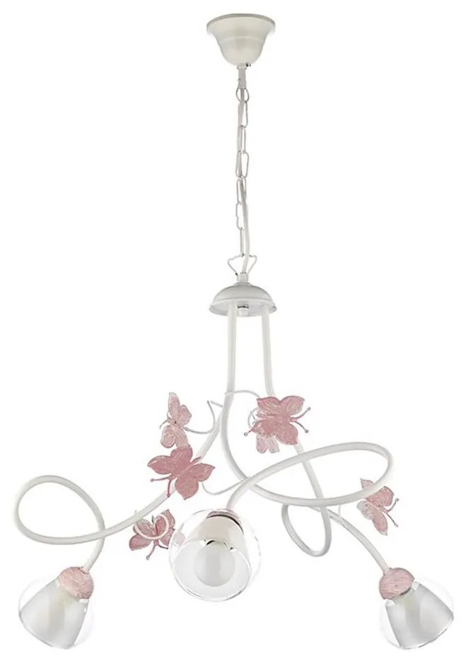 ONLI - Lampadario per bambini BUTTERFLY  3xE14/6W/230V