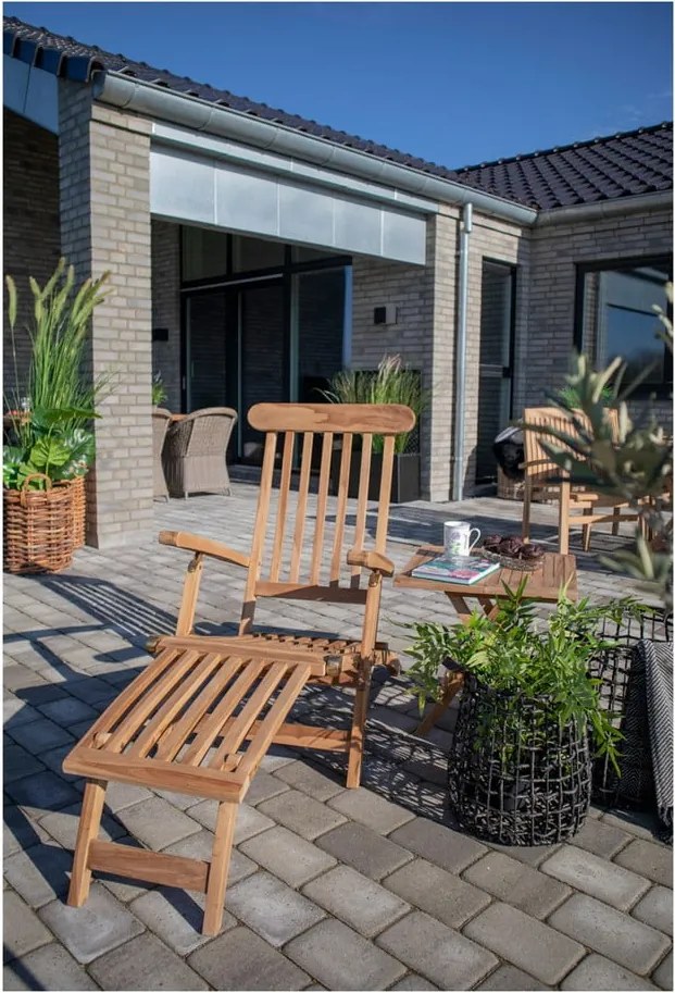 Sedia a sdraio in legno di teak Arrecife - House Nordic