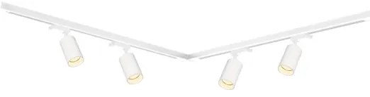 Faretto per sistema a binario PIPE 4xGU10/10W/230V bianco