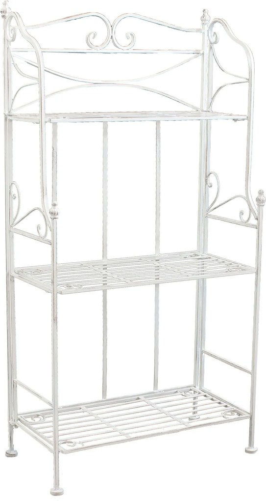 DORIANE - scaffale 3 piani stile provenzale in ferro verniciato