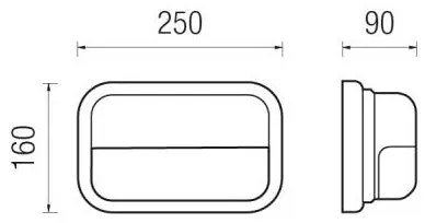 Kappa 26X15Cm Con Griglia 60W E27