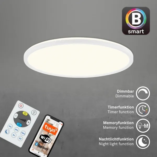 Brilo - Plafoniera LED dimmerabile SLIM LED/22W/230V Wi-Fi Tuya + +TC