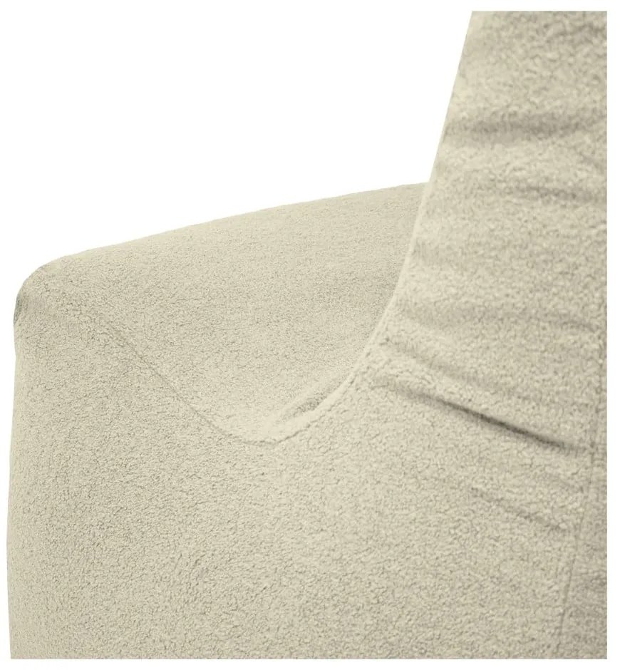 Puof a sacco marrone con rivestimento in bouclé Seat 100 Lounge – SLOWDOWN
