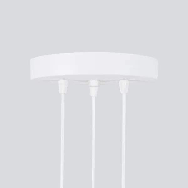 Sollux SL.1538 - Lampadario a sospensione con filo KARBON 3xGU10/10W/230V bianco