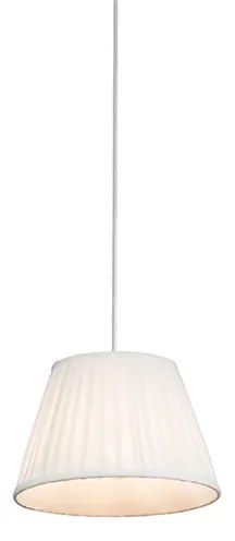 Lampada a sospensione retrò color crema 25 cm - Plisse