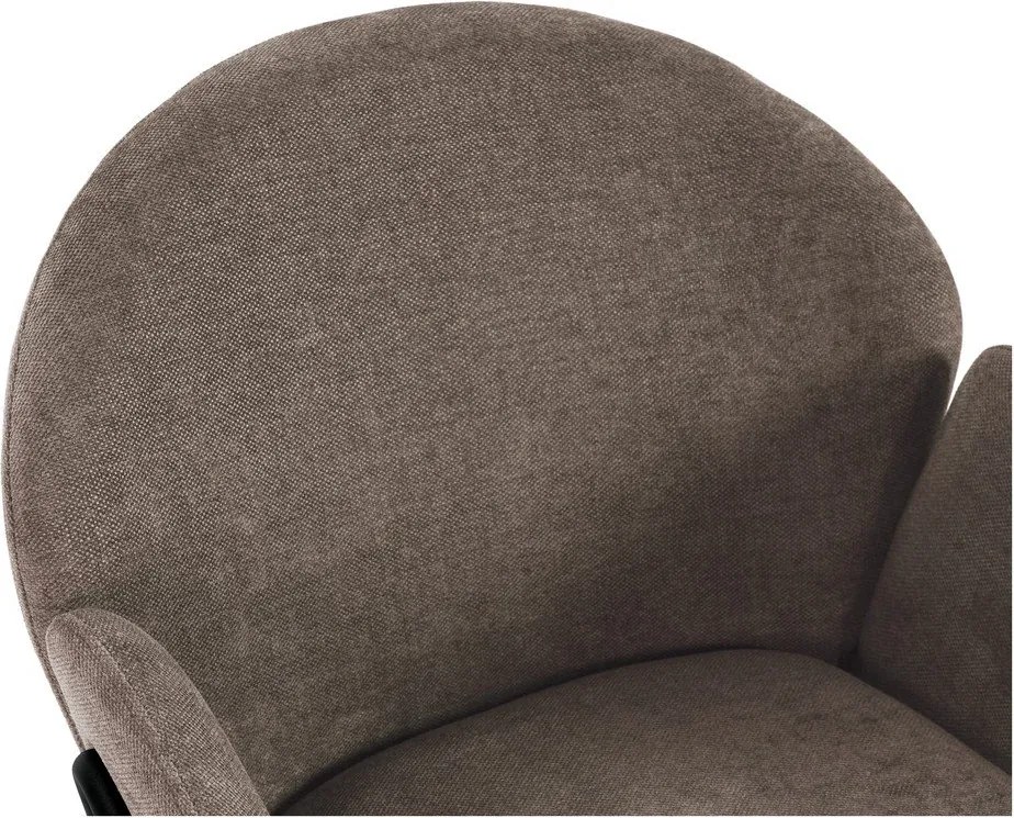 Set di sedie da pranzo color pesca in imbottito 2 pz Aslin – MOME