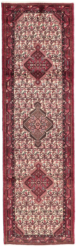 Hamedan Tappeto 280 x 80 (Iran) Annodato A Mano