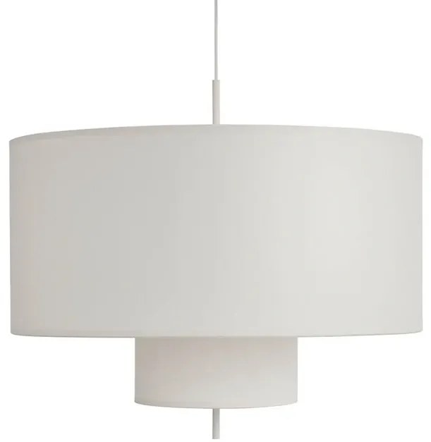 Margin Lampada a Sospensione Ø90 White Canvas - New Works