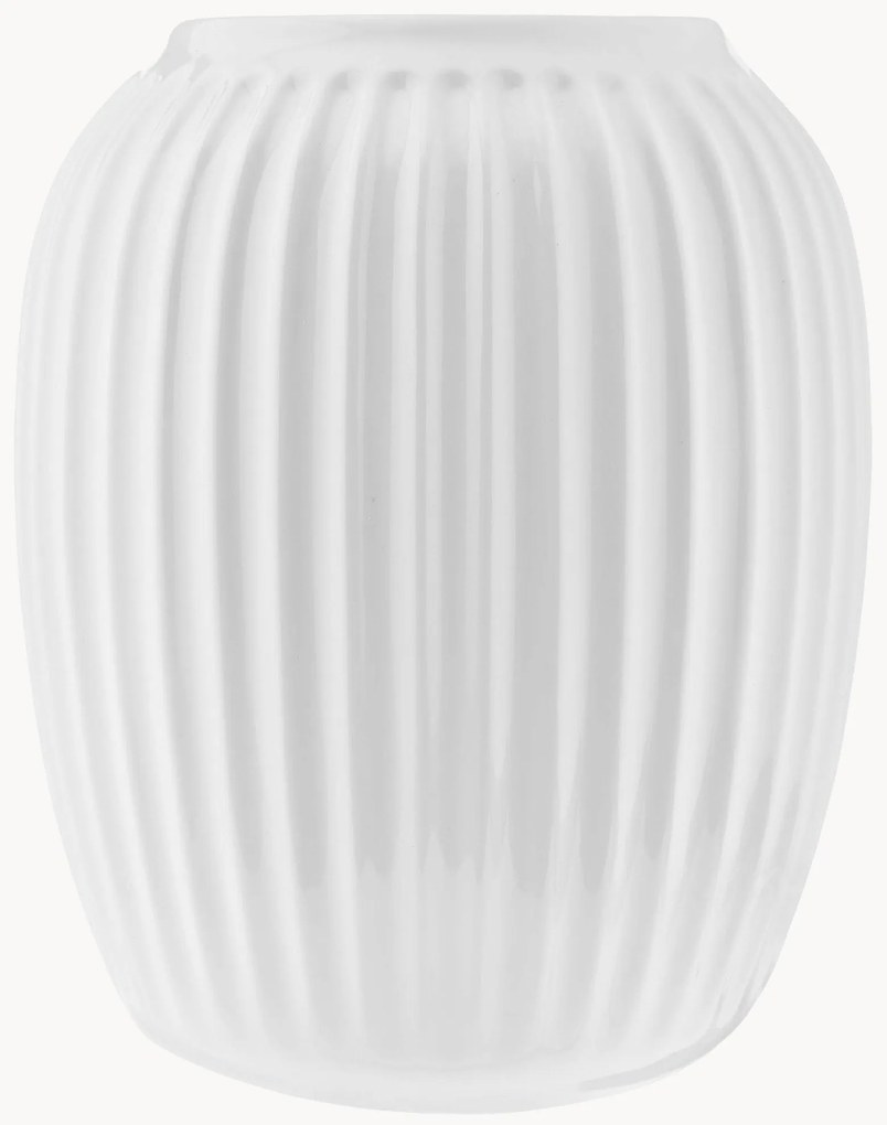 Vaso fatto a mano in porcellana Hammershoi, alt. 20 cm