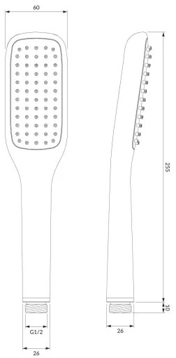 OMNIRES HUDSONX-PCR - Set doccia HUDSONX cromo lucido