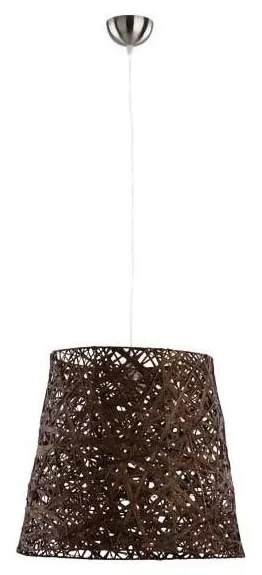 Lampadario a sospensione con filo CANNUCIA 1xE27/15W/230V marrone