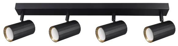 Faretto NICEA 4xGU10/10W/230V nero