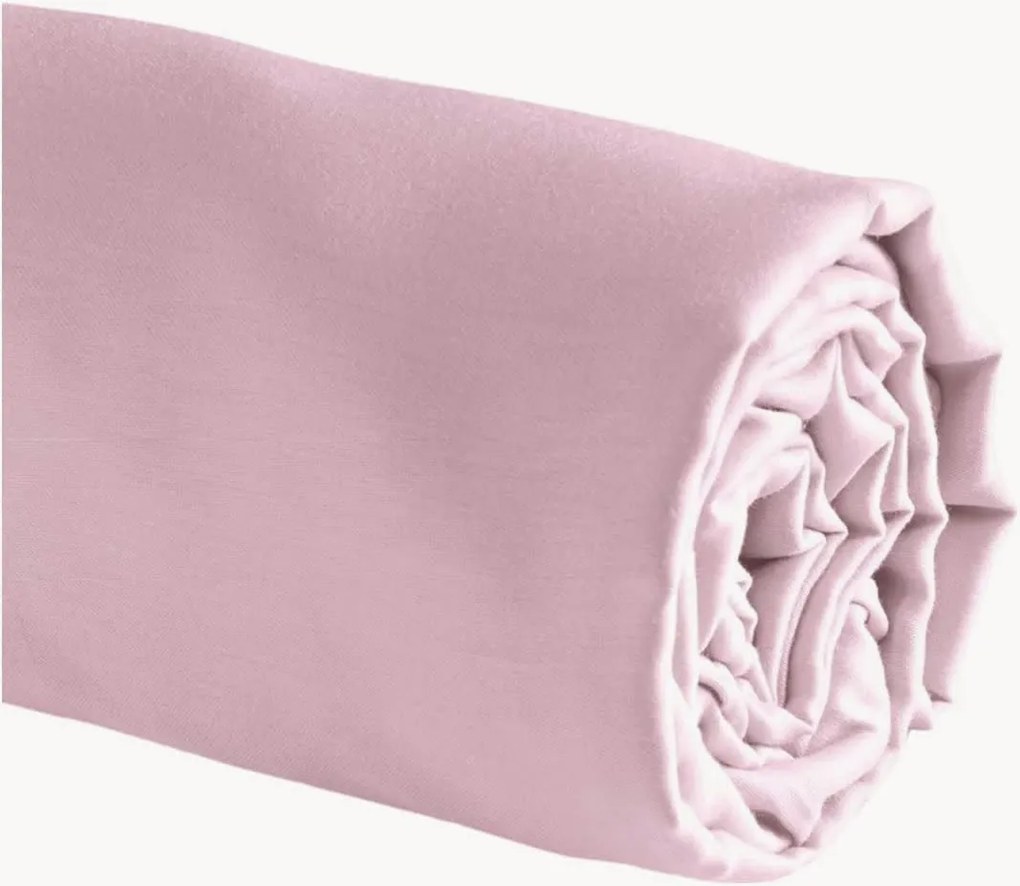 Lenzuolo con angoli boxspring in raso di cotone Uni