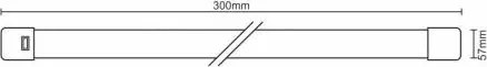 Lampada sottopensile LED LED/9W/230V IP40