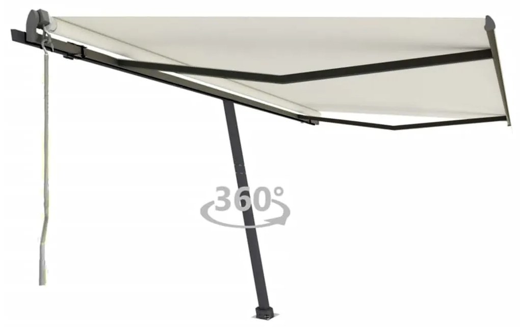 Tenda Da Sole Automatica Autoportante 400x300 Cm Crema /