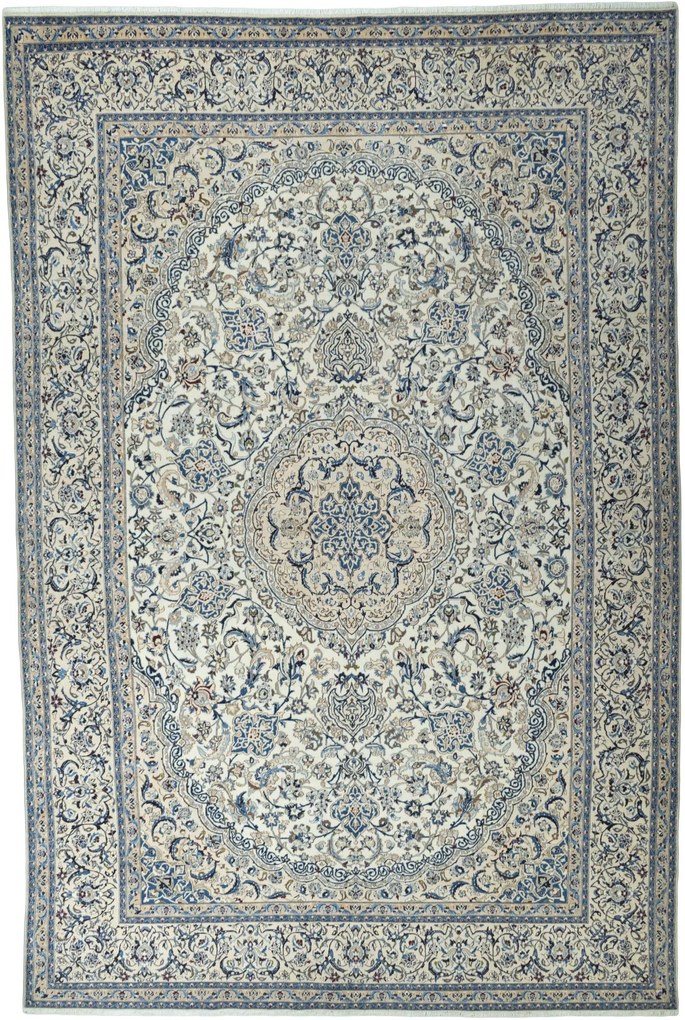 Nain Tappeto 500 x 340 Beige (Iran) Annodato A Mano