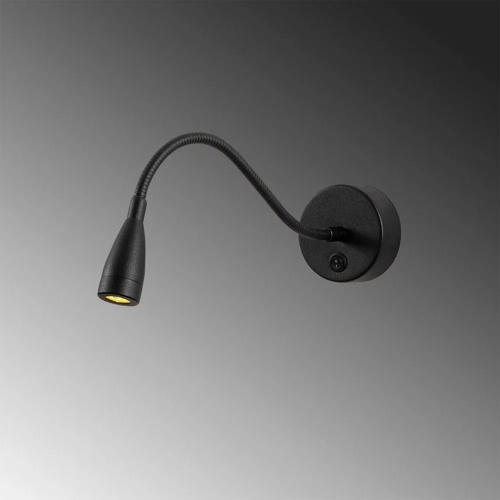 Lampada da parete LED nera Reading – Opviq lights