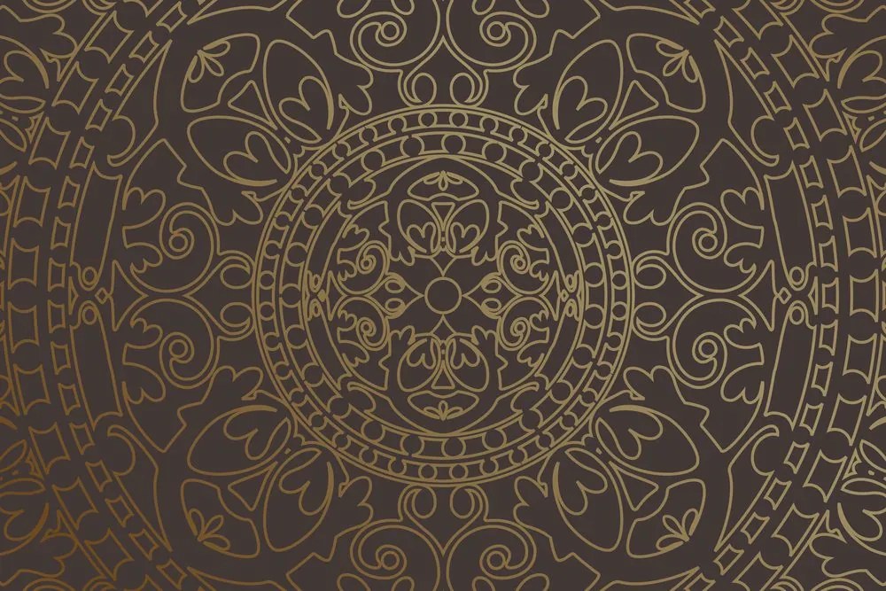 Quadro su tela – Ornamento orientale dorato