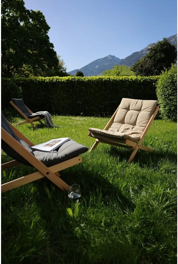 Sedia pieghevole Raw/Navy Boogie - Karup Design