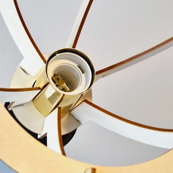 Lampadario a plafone LANDO 1xE27/15W/230V faggio