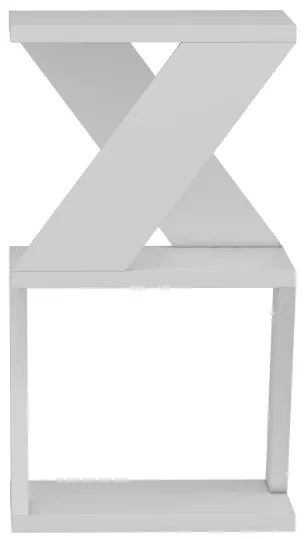 Tavolino ALBENI 50x30 cm bianco