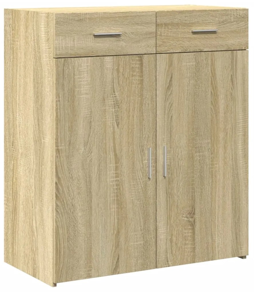 Credenza rovere sonoma 80x42,5x93 cm in legno multistrato