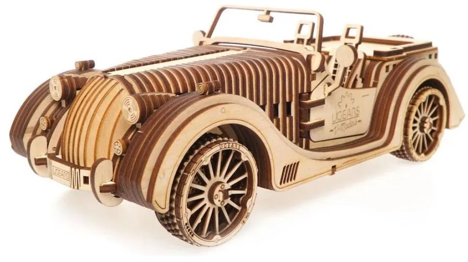 Ugears - 3D puzzle meccanico in legno Macchina roadster