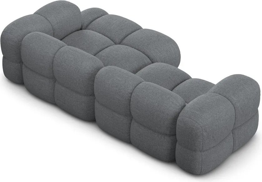 Divano angolare grigio (con penisola a destra/con chaise lounge) Loretto – Cosmopolitan Design