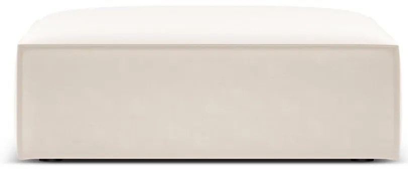 Poggiapiedi beige con rivestimento in velluto Vanda – Mazzini Sofas