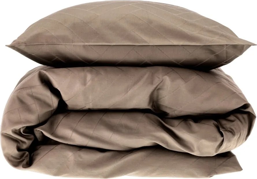 Set copripiumino e federa grigio tortora in tessuto damascato per letto singolo/per letto esteso 140x220 cm Tiles – Södahl