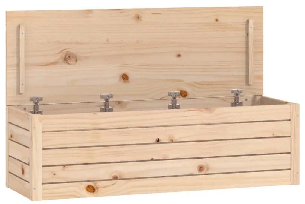 Contenitore portaoggetti 109x36,5x33 cm legno massello pino