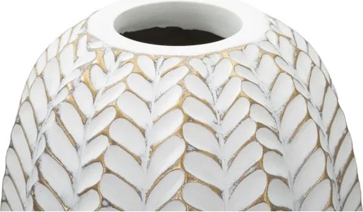 Vaso Resina Leaf Cm Ø 18,5X46