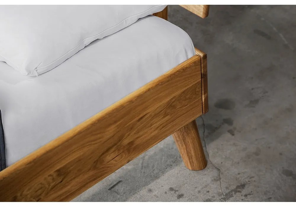 Letto matrimoniale in rovere 140x200 cm Greg 1 - The Beds