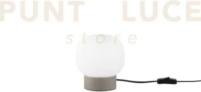 Lume eris bianco e marrone in alluminio e vetro 1 luce attacco e14 ...